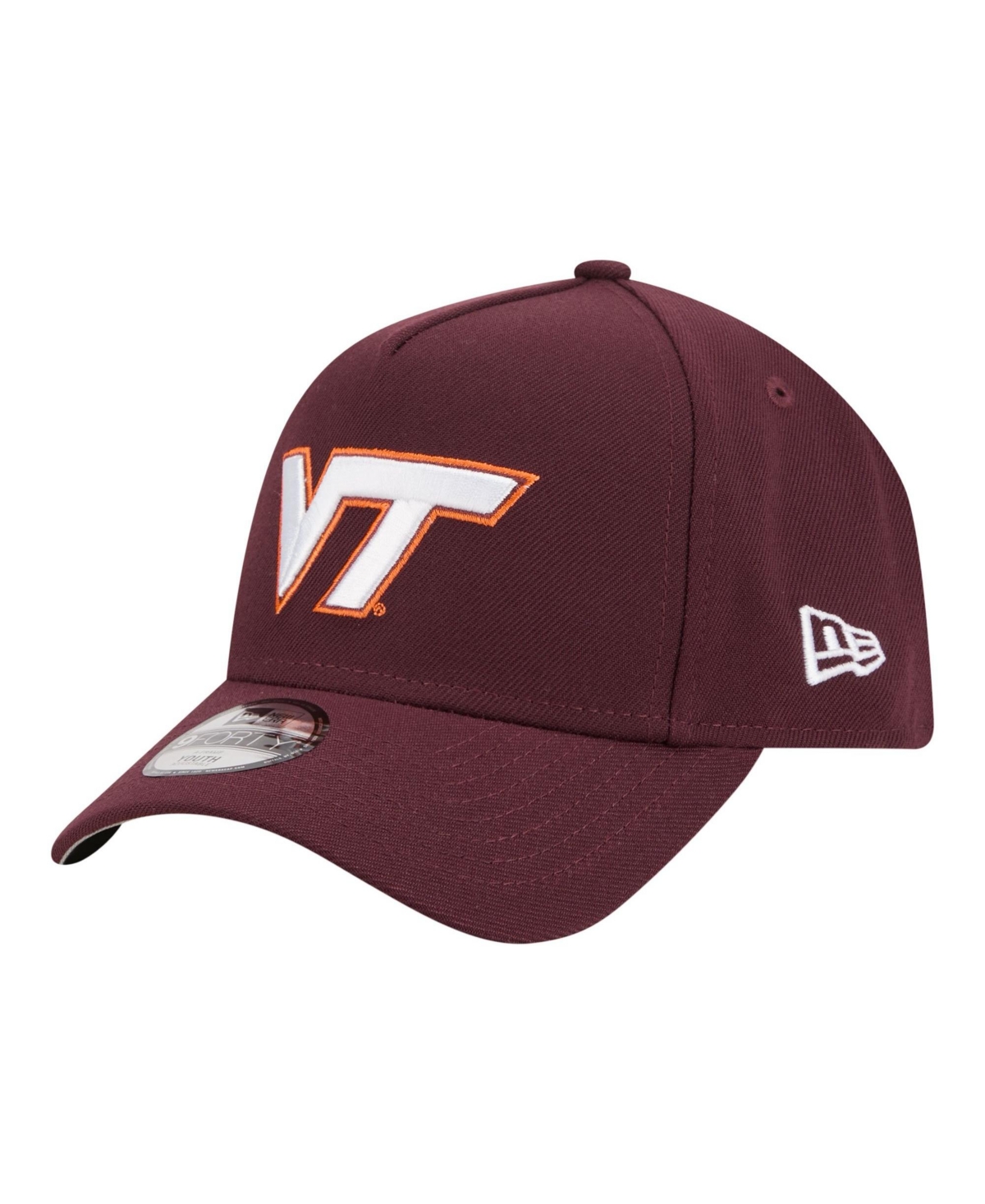 New Era Big Boys' and Girls' Virginia Tech Hokies 9FORTY A-Frame Structured Baseball Cap