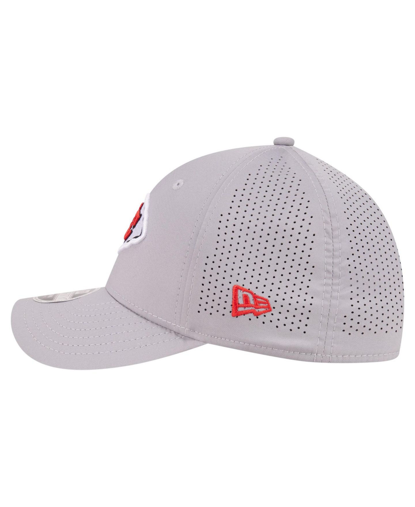 Мужской головной убор New Era Gray Kansas City Chiefs 39THIRTY M-Crown Stretch Hat — фото 6