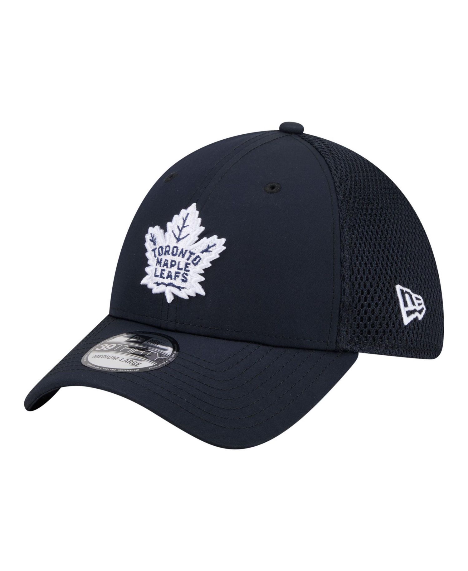 Men's Navy Toronto Maple Leafs Logo 39THIRTY Flex Hat