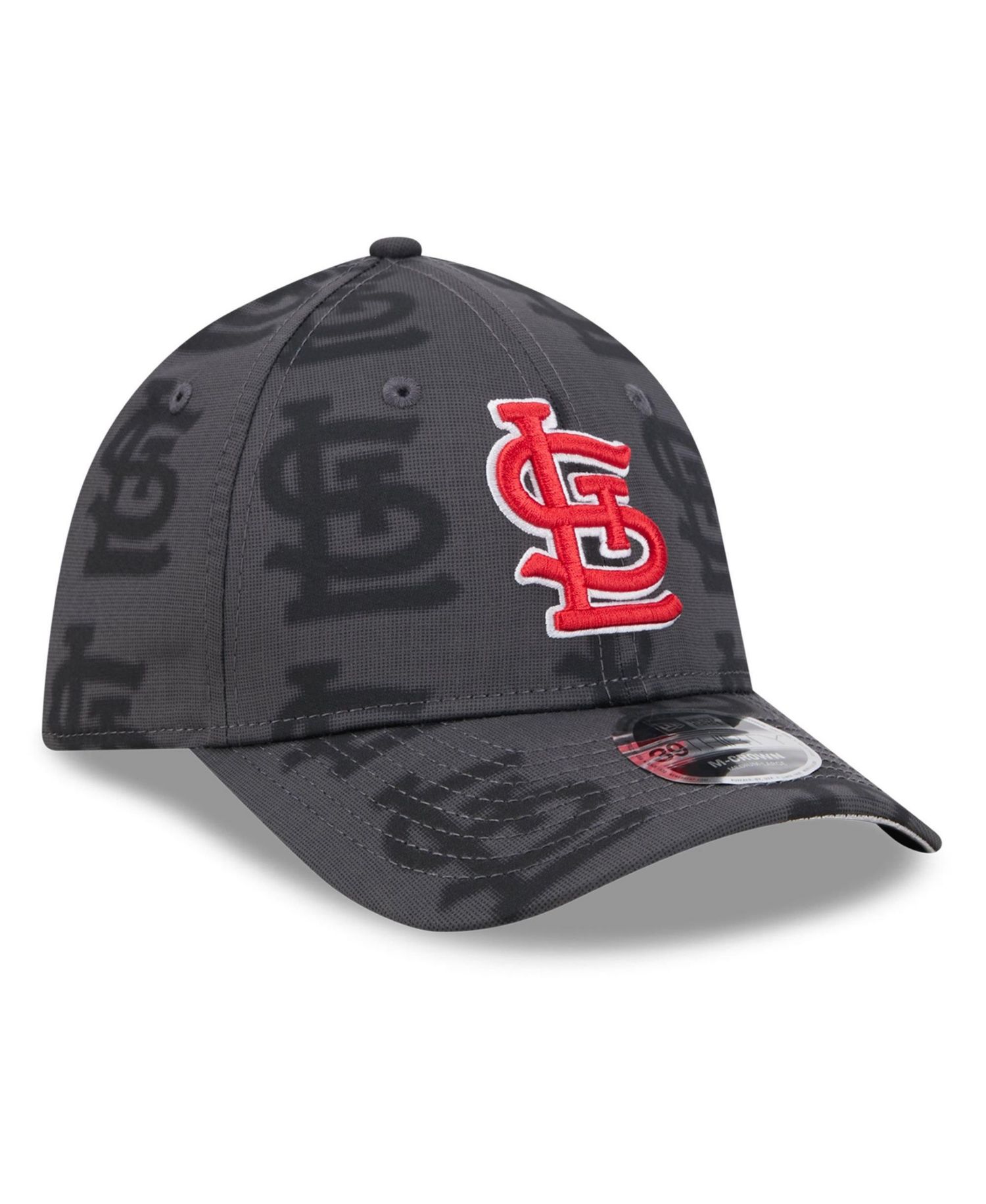 Men's Gray St. Louis Cardinals Halftone 39THIRTY Flex Hat