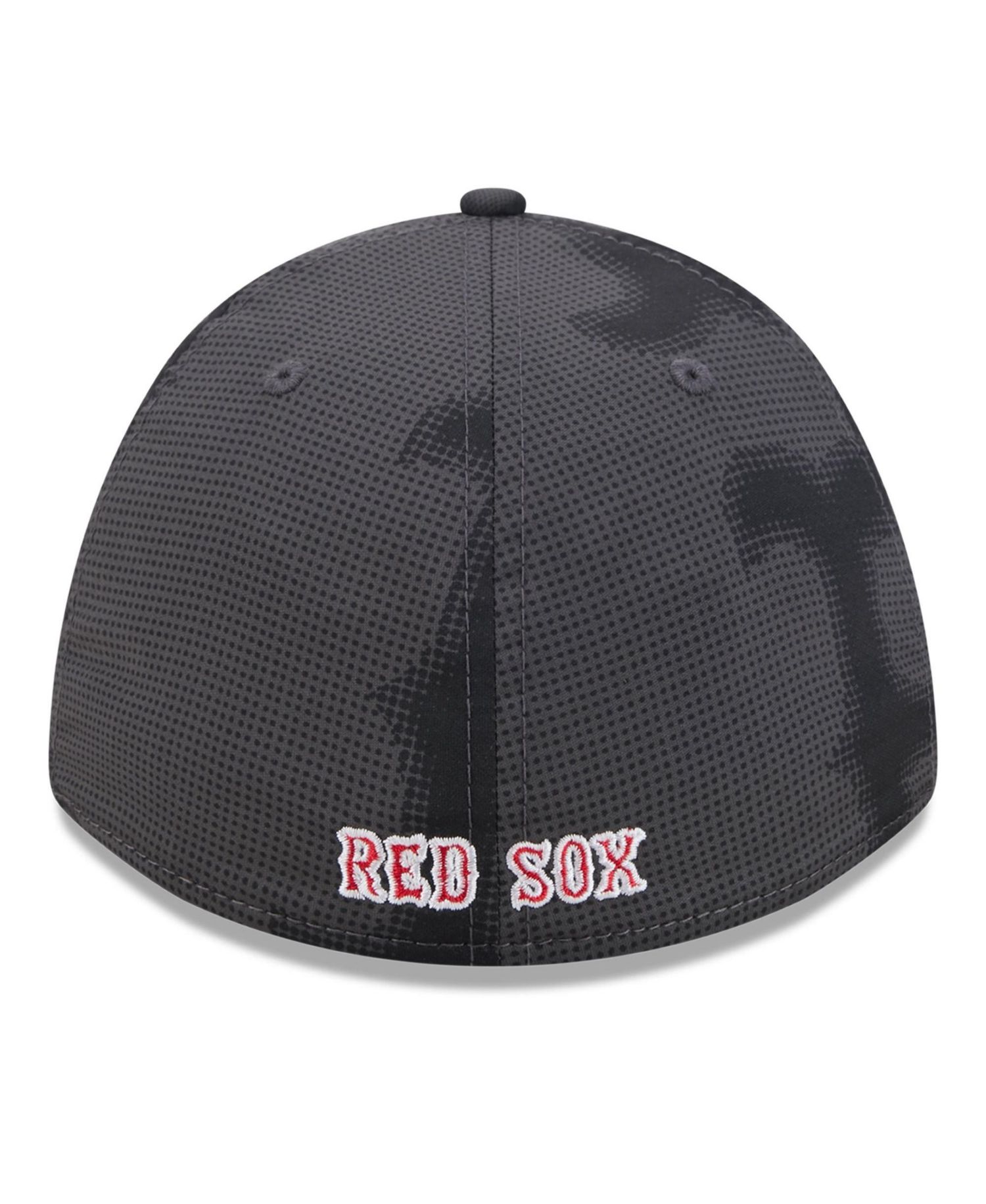 Men's Gray Boston Red Sox Halftone 39THIRTY Flex Hat