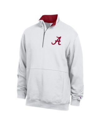 Men's Alabama Crimson Tide Fleece Quarter-Zip Dropped-Shoulder Pullover