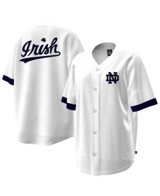 Women's Notre Dame Fighting Irish V-Neck Open Hole Mesh Baseball Jersey