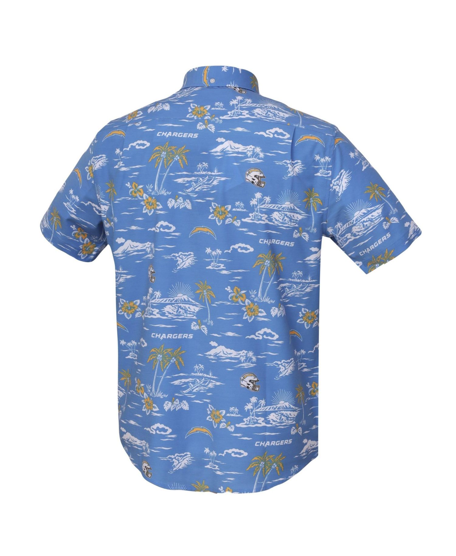 Men's Royal Los Angeles Chargers Kekai Performance Button-Down Top