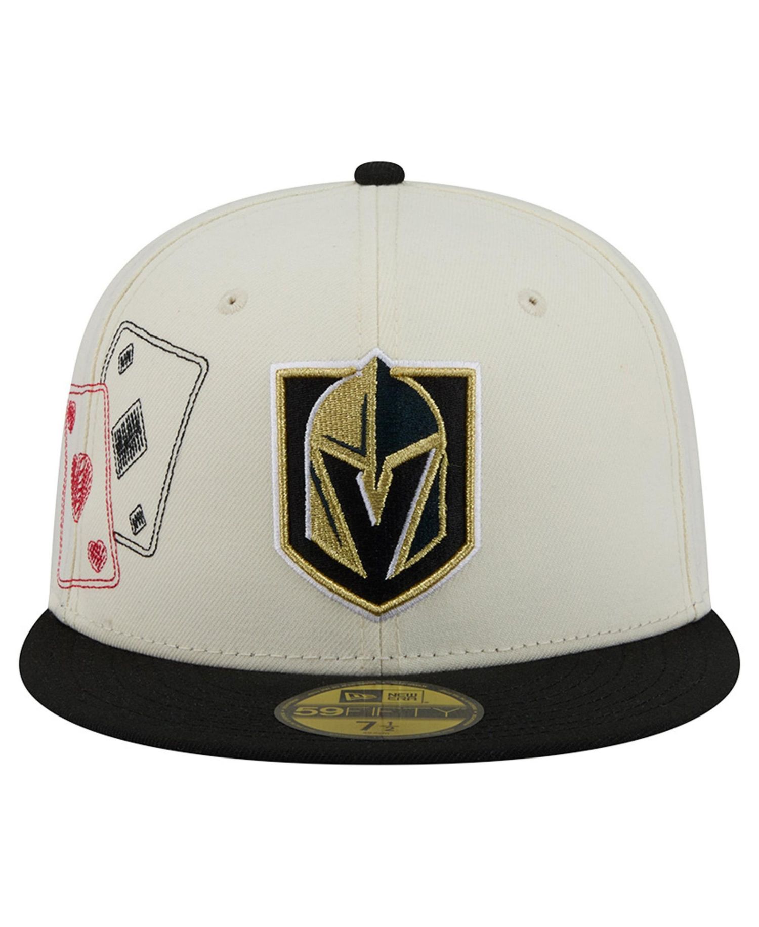 Men's Cream/Charcoal Vegas Golden Knights Localized Stitched 59FIFTY Fitted Hat