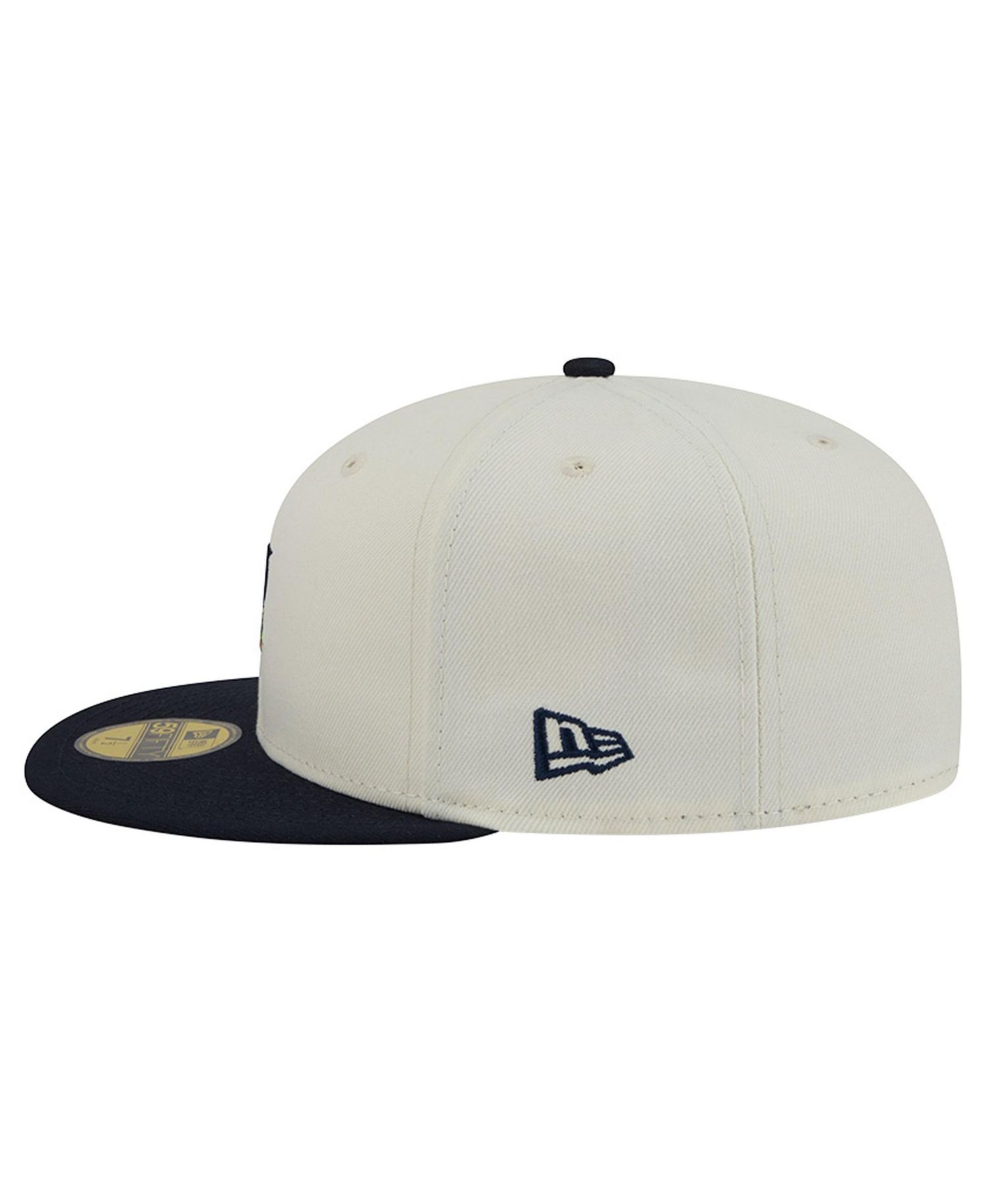 Men's White/Navy Detroit Tigers Blossom 59FIFTY Fitted Hat