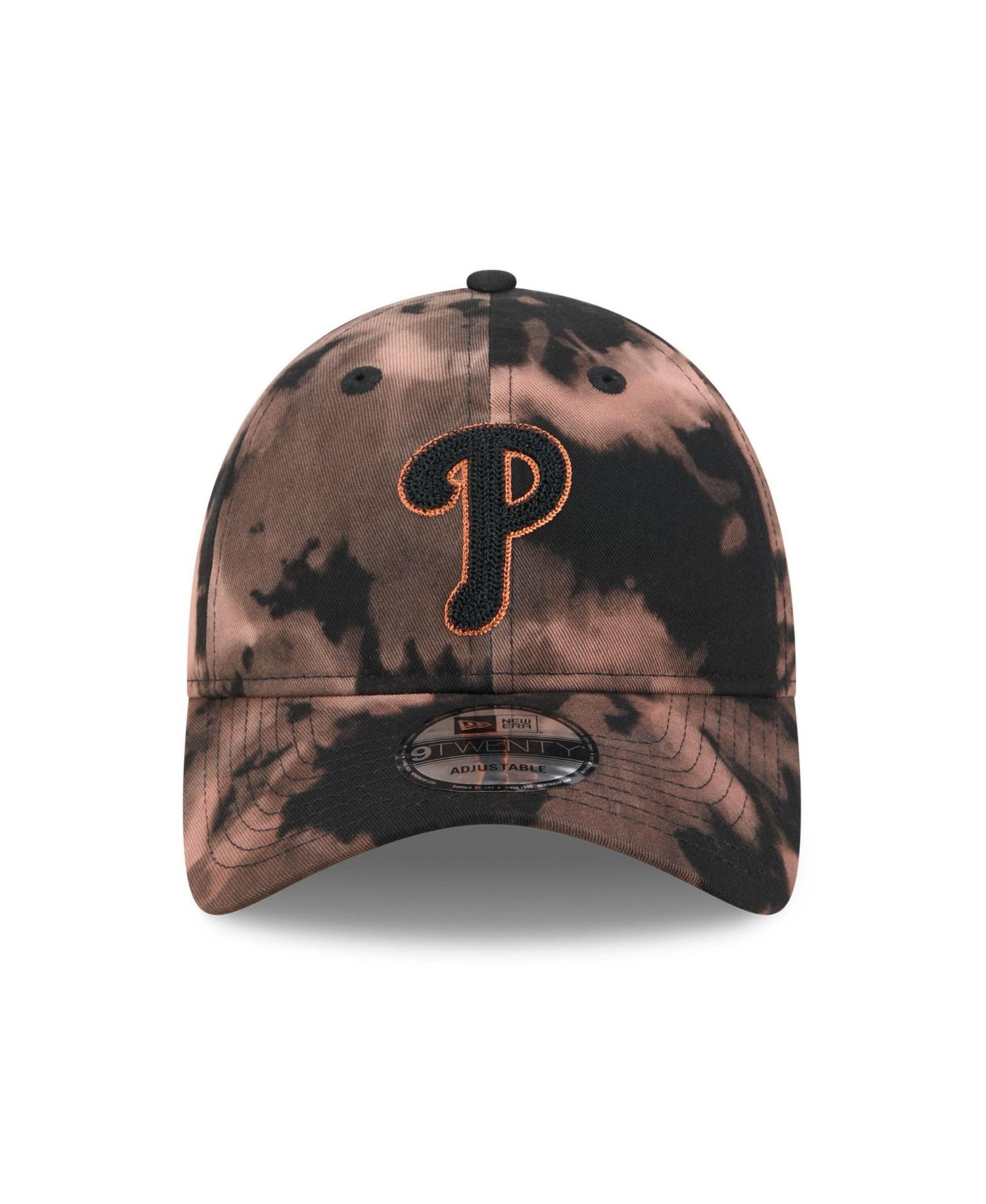 Men's Black Philadelphia Phillies Bleach Wash 9TWENTY Adjustable Hat