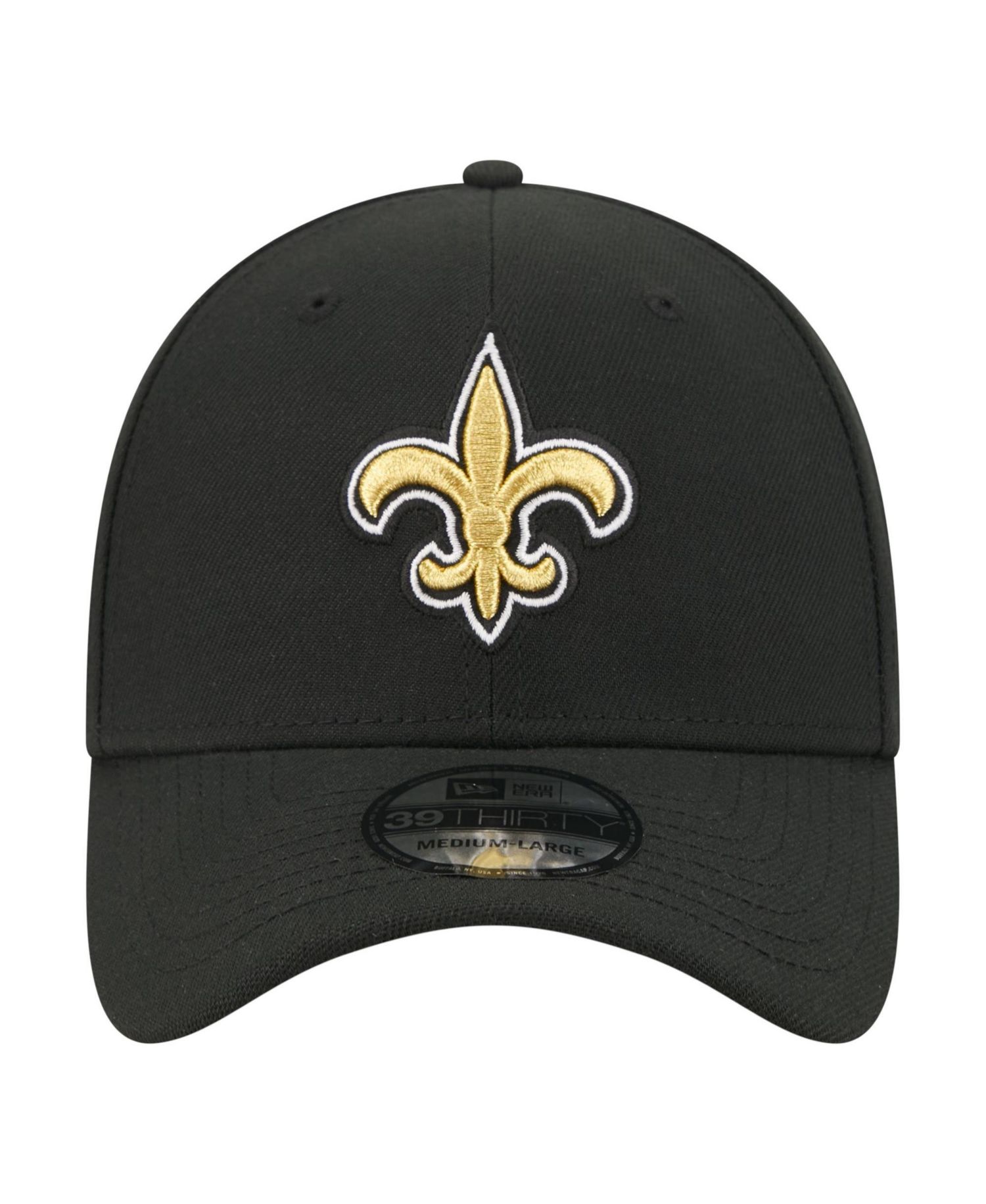 Men's Black New Orleans Saints Core Team 39THIRTY Flex Hat