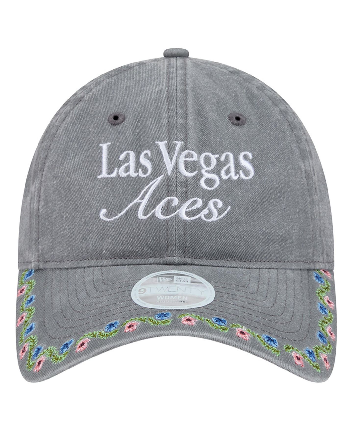 Женская кепка New Era Gray Las Vegas Aces Floral Casual Classic Adjustable Hat — фото 2