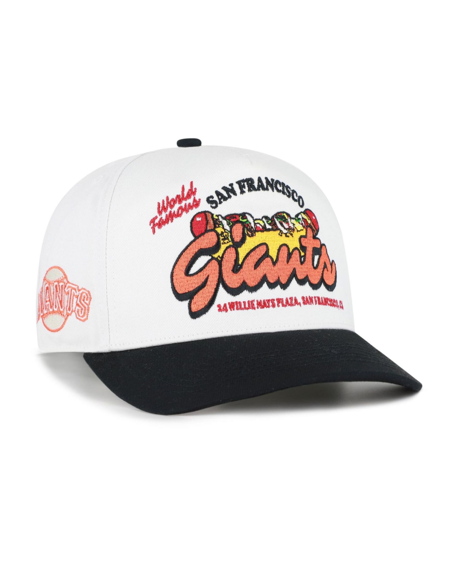Men's '47 White/Black San Francisco Giants Glizzy Collection Hitch Adjustable Hat