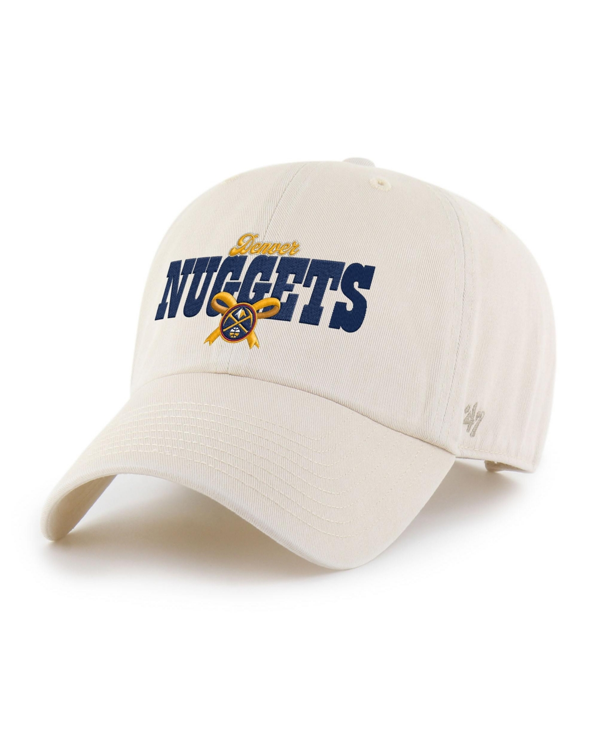 Women's '47 Natural Denver Nuggets Bow Stack Clean Up Adjustable Hat