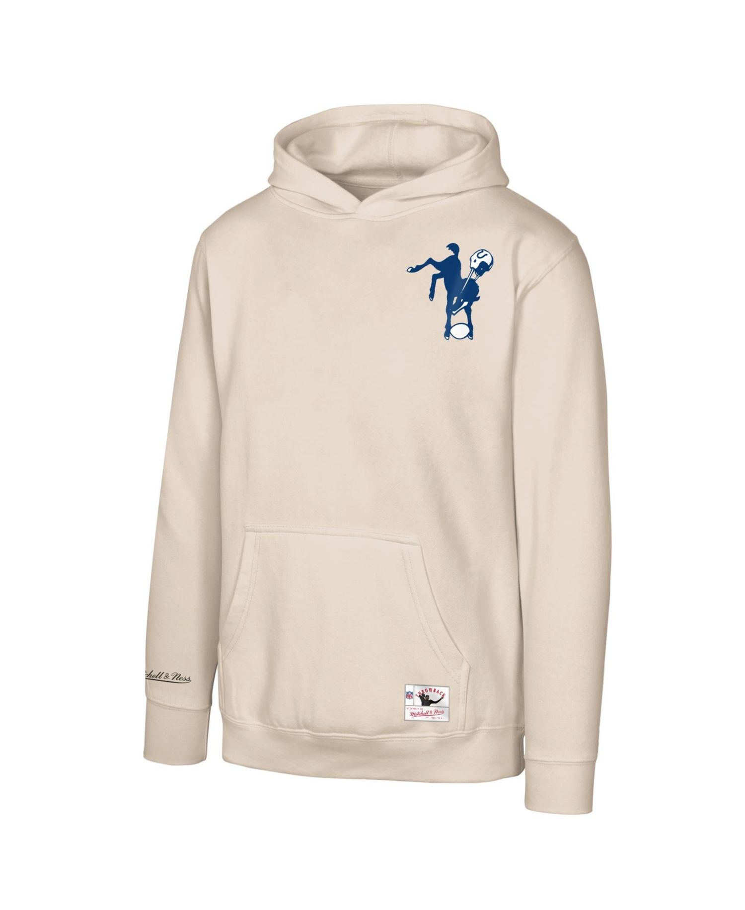 Big Boys and Girls Natural Indianapolis Colts Sport Magnet Hoodie