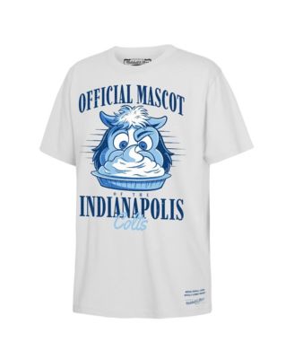 Big Boys and Girls White Indianapolis Colts Official Mascot T-Shirt