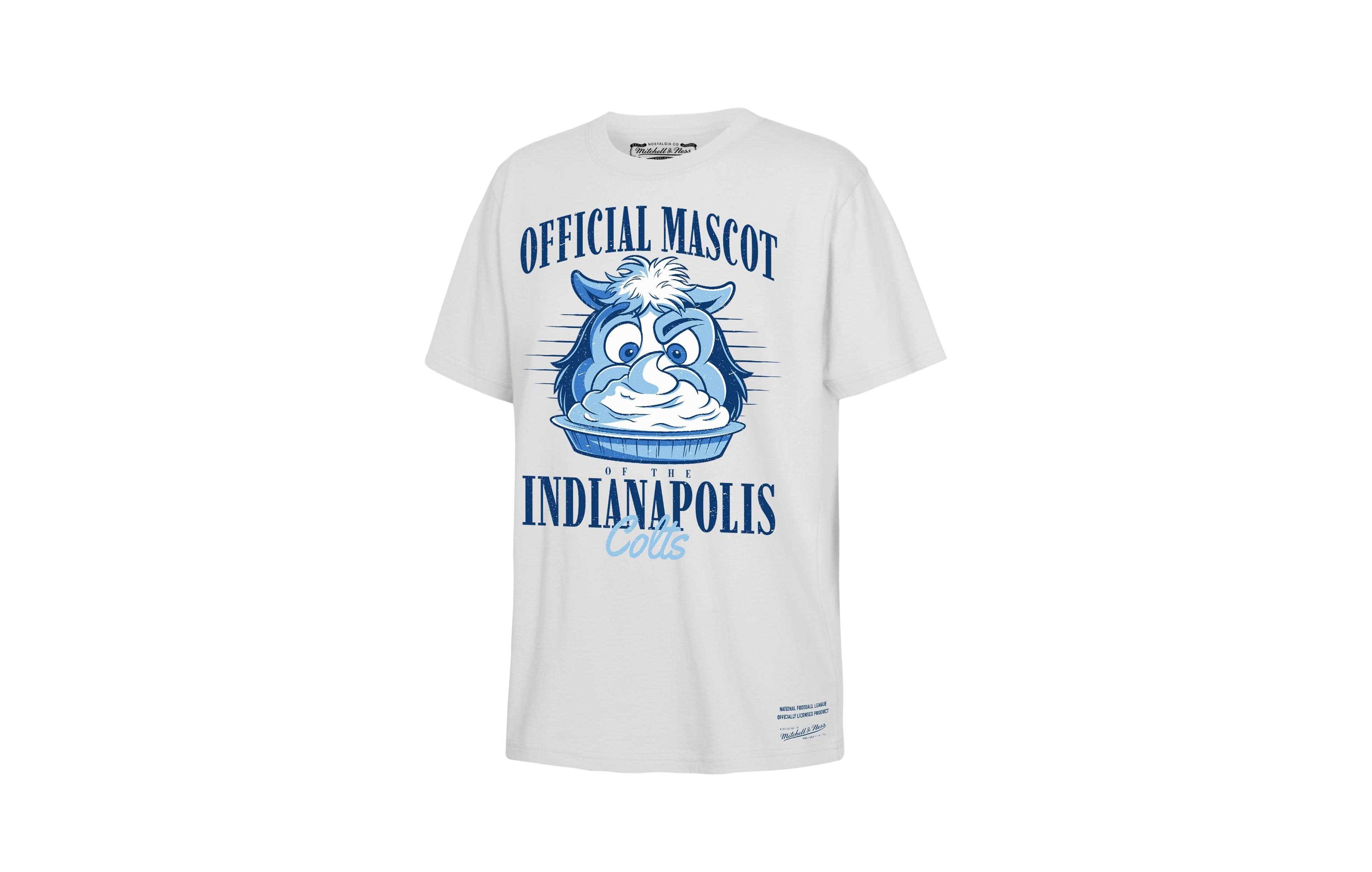 Mitchell & Ness Boys' and Girls' Indianapolis Colts Official Mascot Screen Print T-Shirt