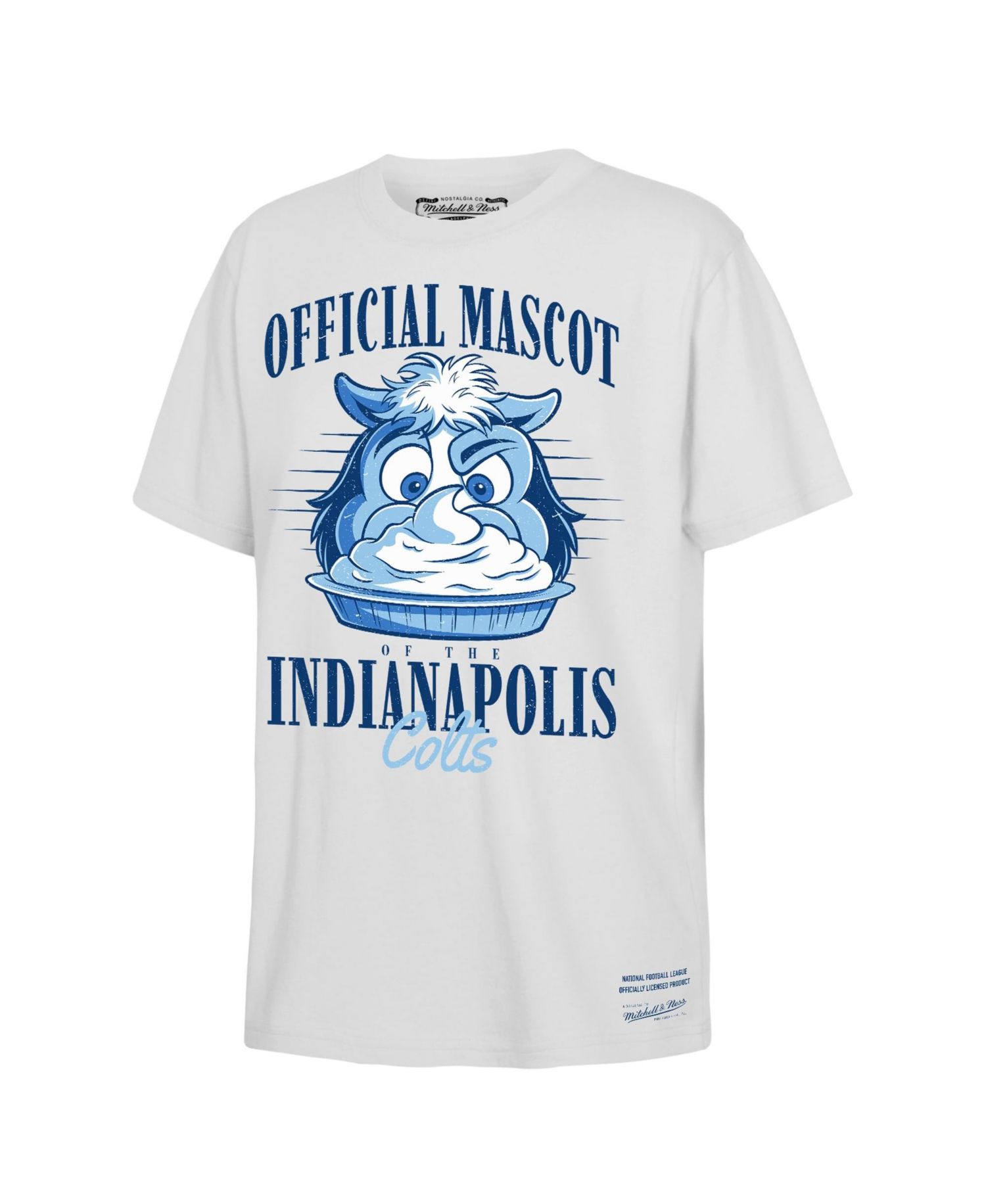 Big Boys and Girls White Indianapolis Colts Official Mascot T-Shirt