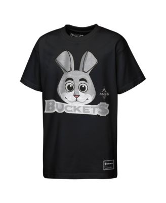Big Boys and Girls Black Las Vegas Aces Mascot Big Face Heavyweight T-Shirt