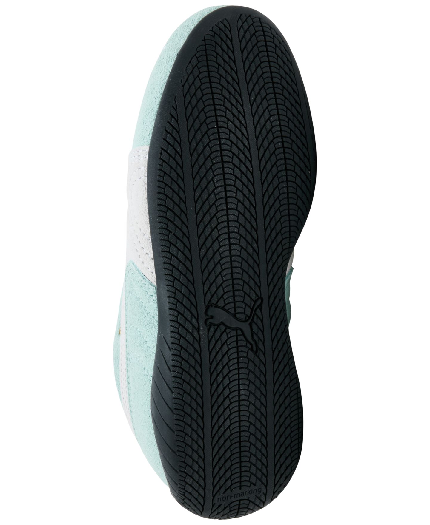 Детские кроссовки Puma Speedcat OG Retro Suede and Leather Upper Sneakers, Style #40169908, цвет: Синий — фото 6