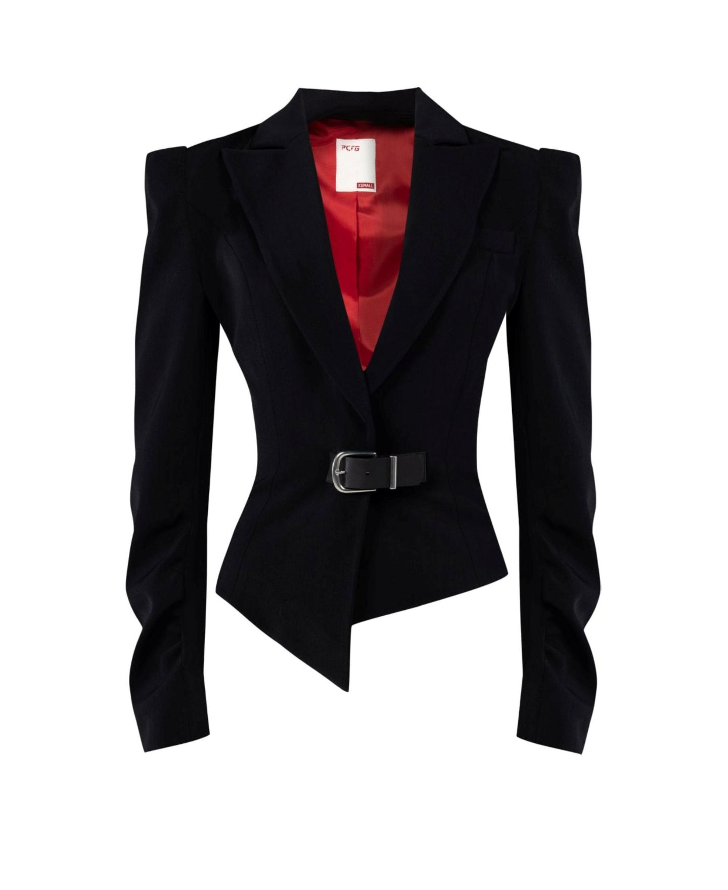 Женская куртка PCFG Wool Blend Your Itch Fitted Blazer, цвет: Угольно-чёрный — фото 4