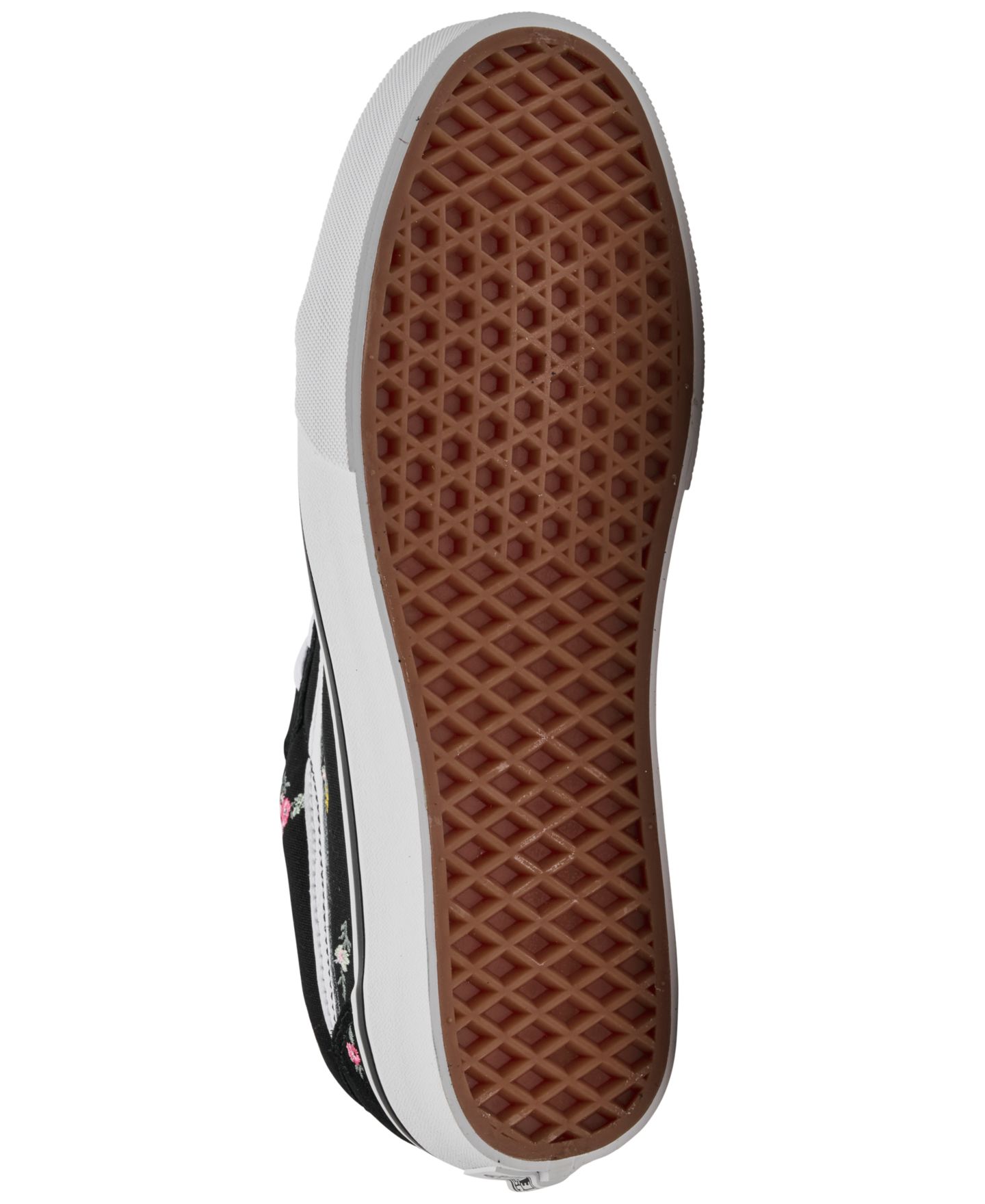 Женские кроссовки Vans Old Skool Low-Top Waffle Rubber Outsole, цвет: Цветочный принт / Чёрный — фото 6