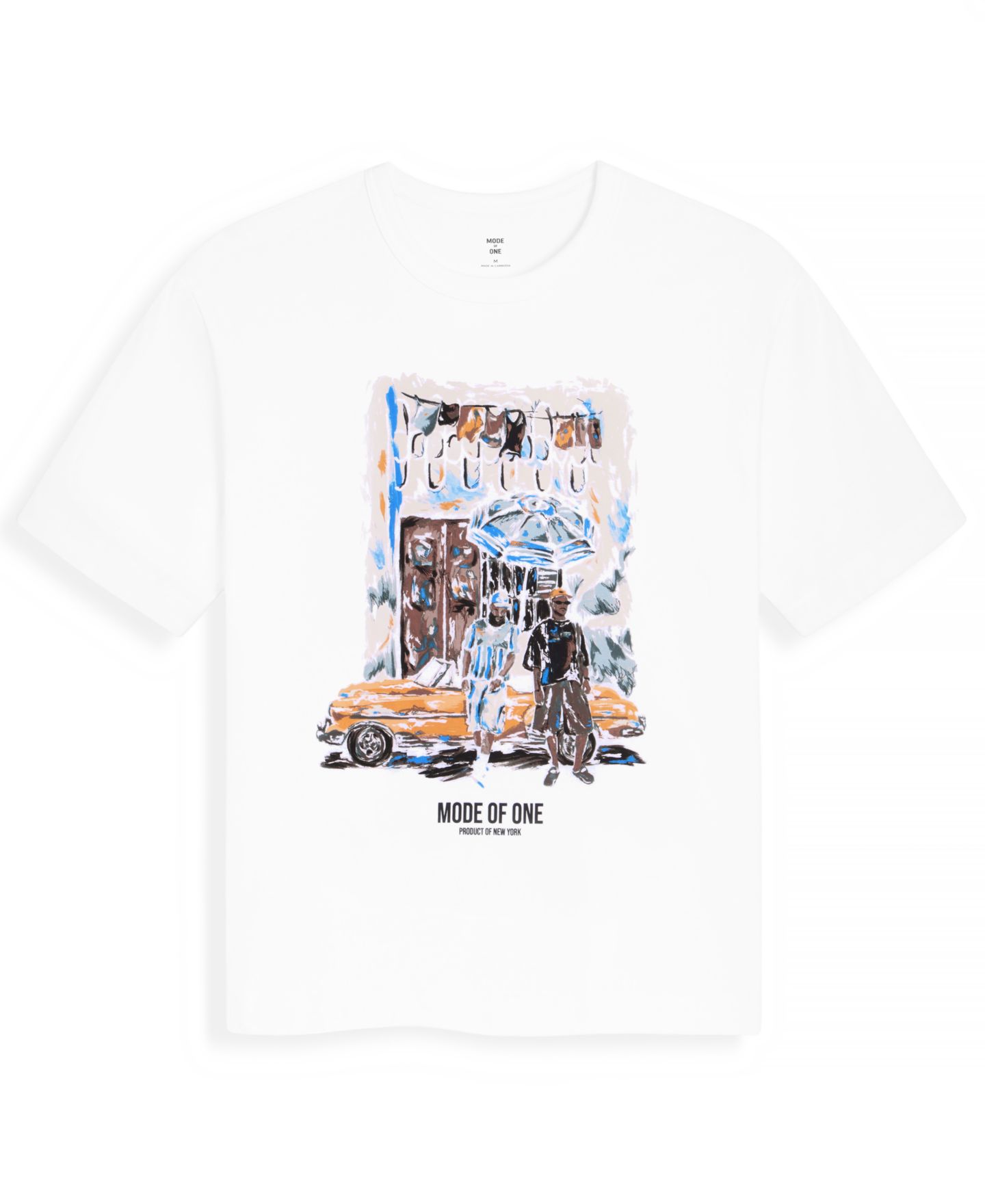 Мужская футболка Mode of One Graphic Relaxed-Fit, цвет: Bright Whi — фото 5