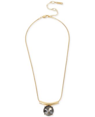 Kenneth Cole New York - Gold-Tone Faceted Stone Pendant Necklace