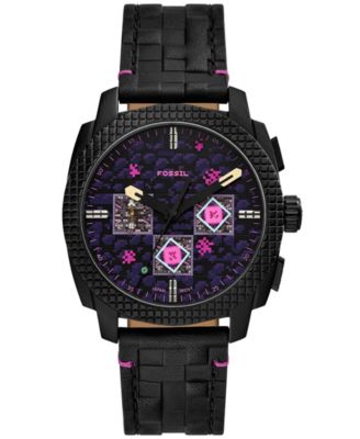 Unisex Minecraft Quartz The End Leather Watch 44mm