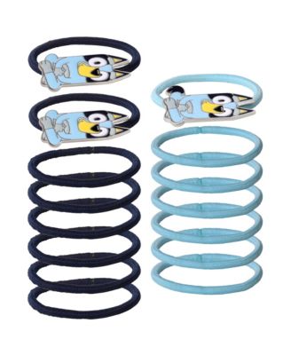 Girls' 15-Piece Metal Bluey Pendants Hair Ties