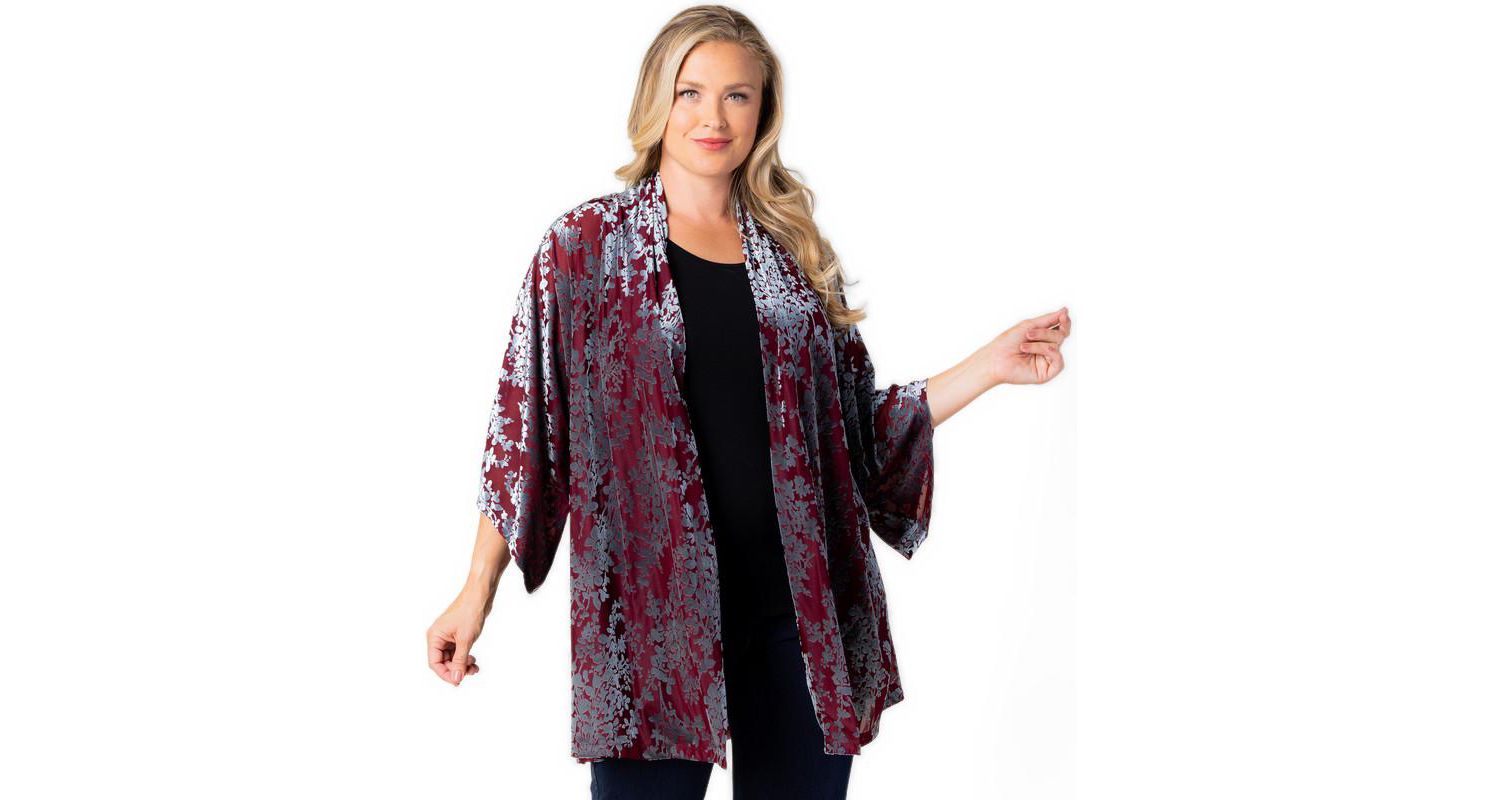 Plus Size Dahlia Velvet Duster Sweater