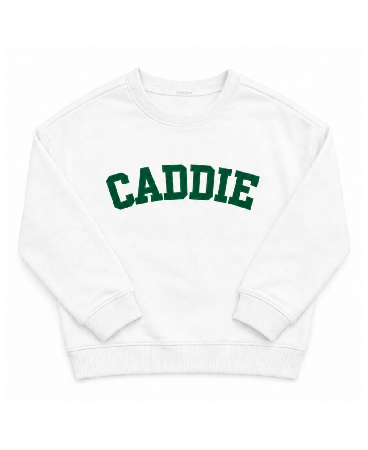Bits & Bows Boys' and Girls' Caddie Cotton-Blend Crewneck Long-Sleeve Sweatshirt