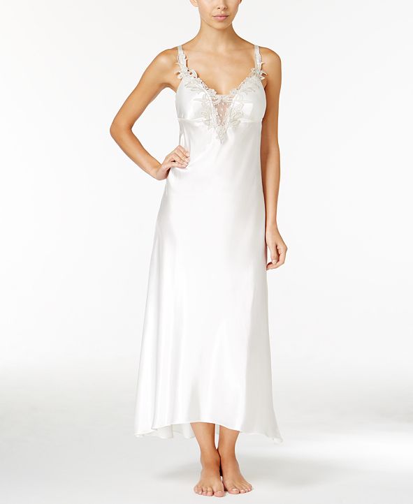 flora by flora nikrooz stella satin venise trim robe