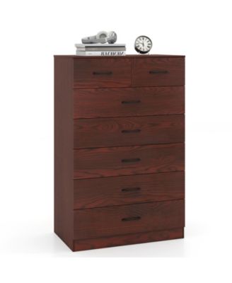 7 Drawer Tall Dresser with Metal Handles and Anti Tipping Kits