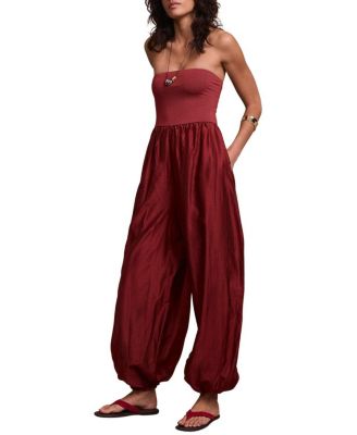 Women's Bandeau Balloon Pull-On Jumpsuit