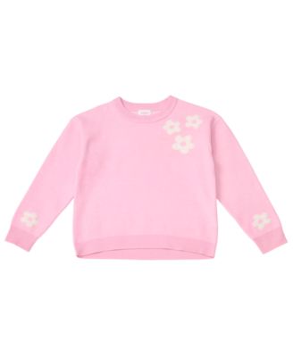Girls' 7-16 Long-Sleeve Daisy Sweater