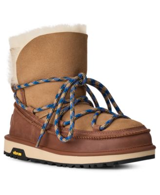 Women's Classic Tread Lace-Up Sheepskin Boots