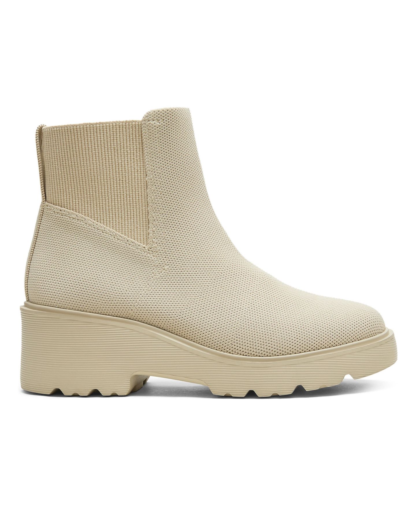 Женские ботинки VIVAIA Everly Round-Toe Chunky-Platform Slip-On, цвет: Бежевый — фото 4