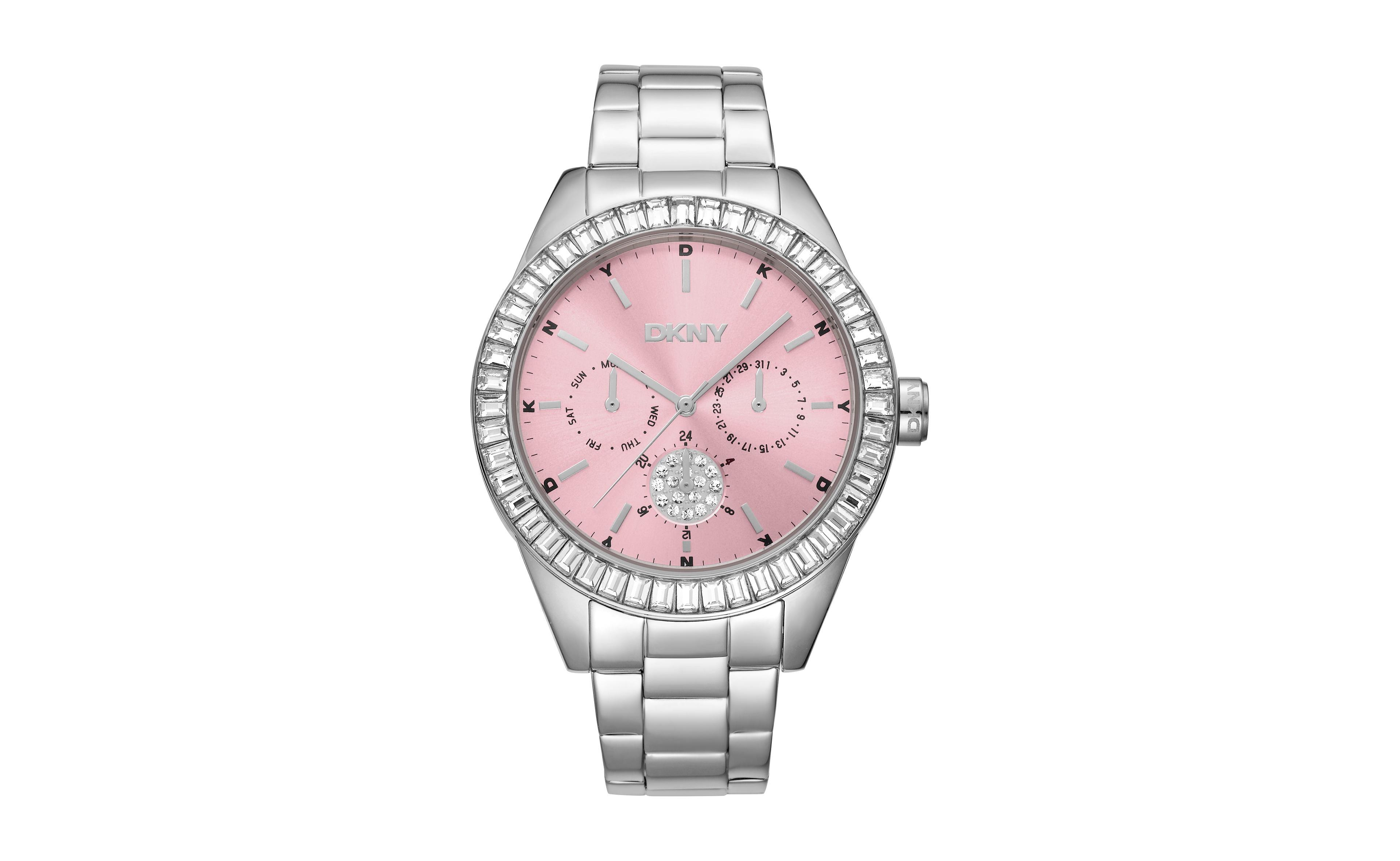 Dkny Women's Quartz Nolita Multi Glitz Stainless Steel Bracelet Watch, 40 mm