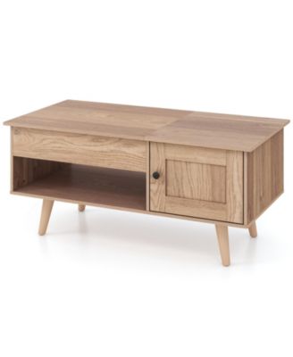 Lift Top Coffee Table with Storage and Hidden Compartment