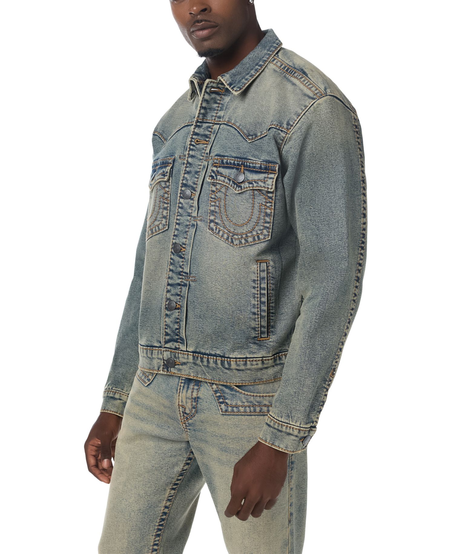 Men's Jimmy Big T Oversized Western-Inspired Denim Jacket