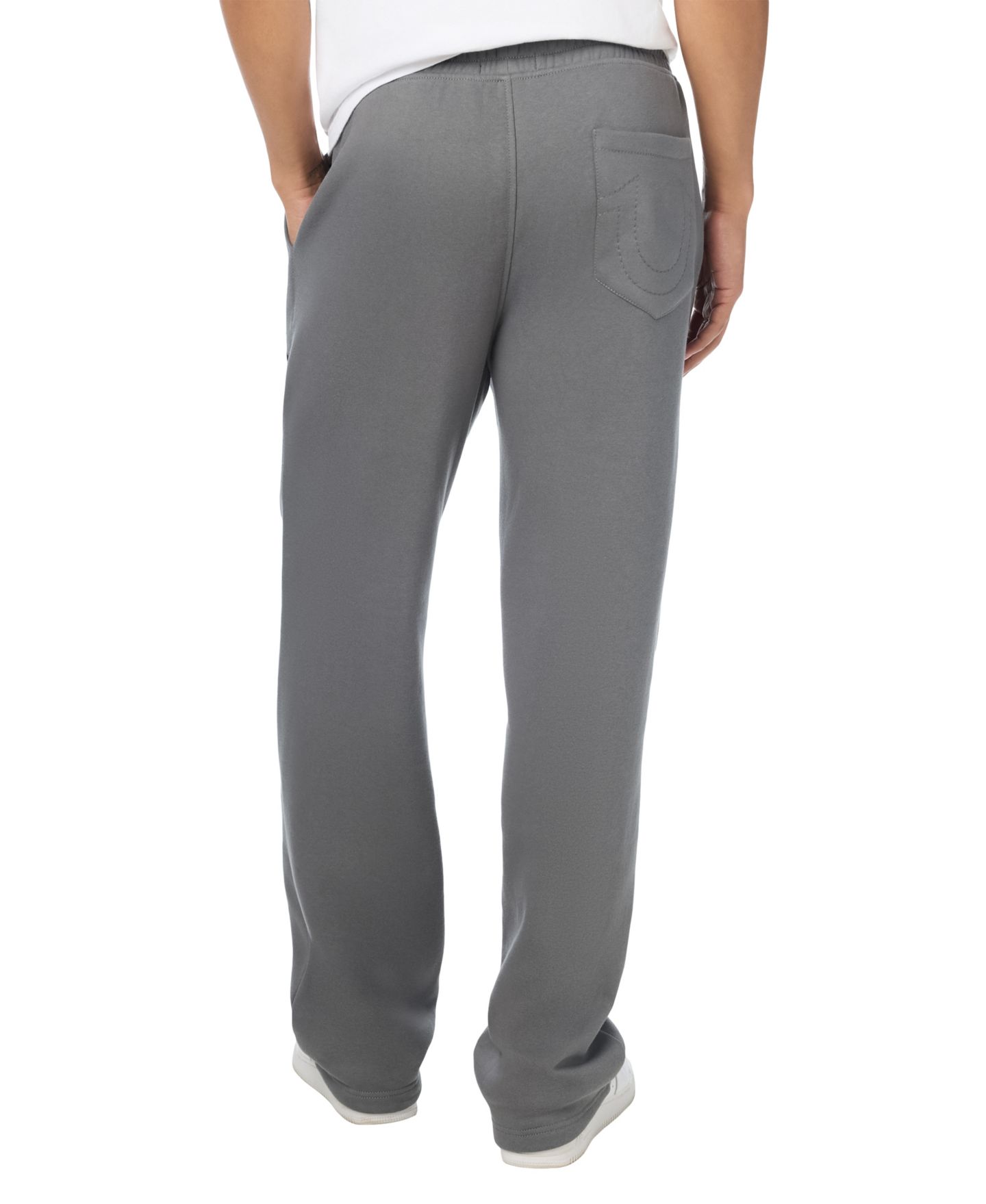 Мужские брюки True Religion Buddha Fleece Flocked Graphics Sweatpants, цвет: Серый — фото 3