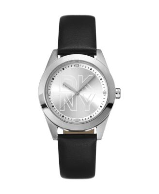 Women's Logo Quartz Leather Strap Watch