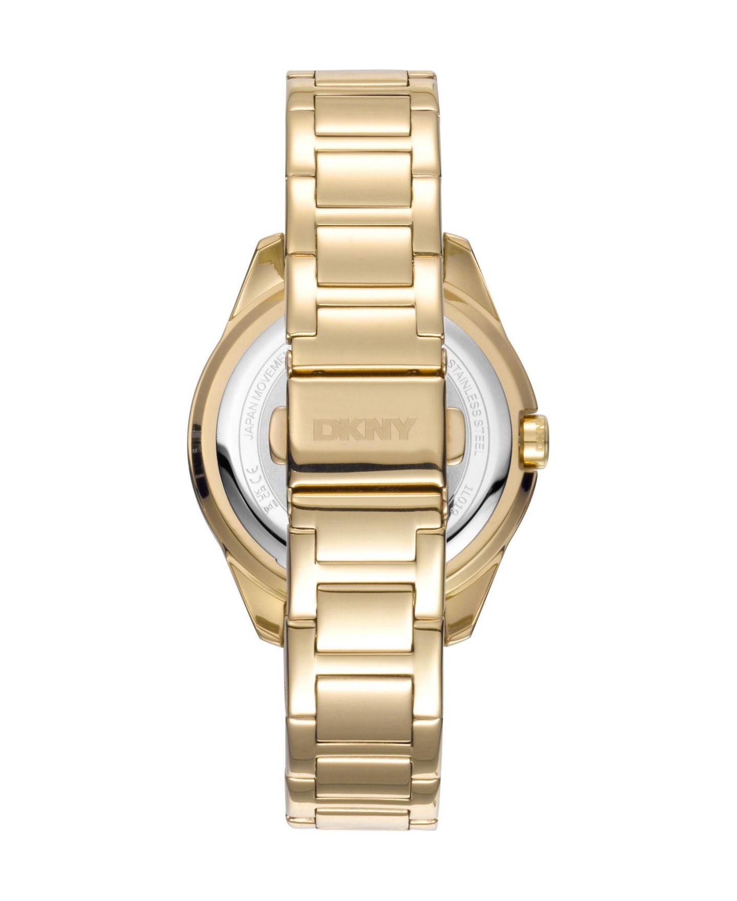 Женские часы DKNY Evening Quartz Gold-Tone Stainless Steel Bracelet Watch, 36mm, цвет: Золотой — фото 3