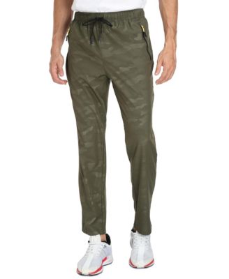 Men's Water Resistant Quick Dry Hiking Pants Lightweight Stretch Outdoor Pants With Zipper Pockets