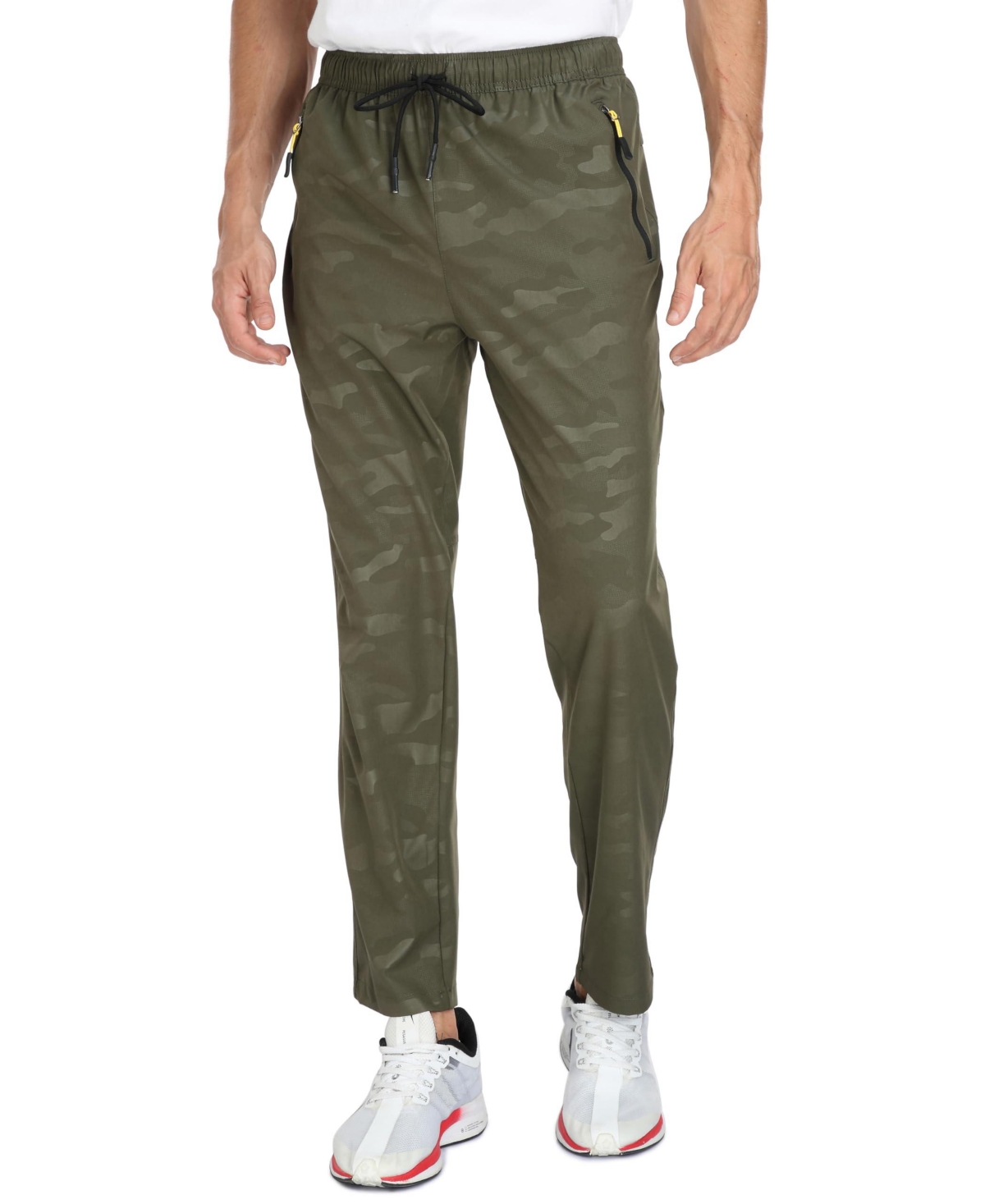 Furlihong Men's Water Resistant Quick Dry Hiking Pants Lightweight Stretch Outdoor With Zipper Pockets