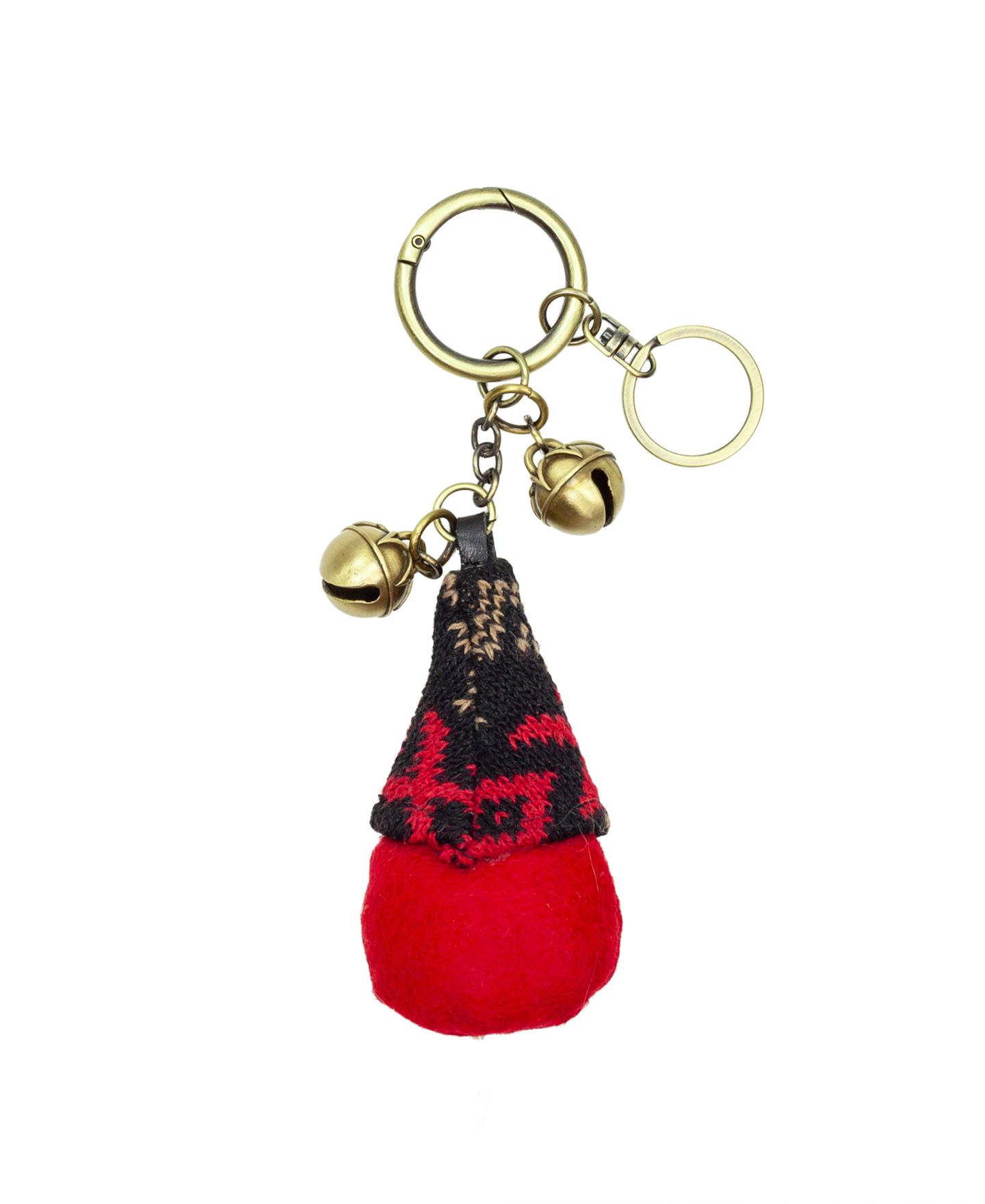 Женский брелок Patricia Nash Gnome Bell Bag Charm, цвет: Holiday Nordic Weave — фото 2