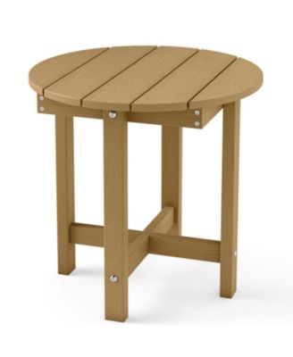 HIPS Adirondack Outdoor Side Table with Weatherproof Top