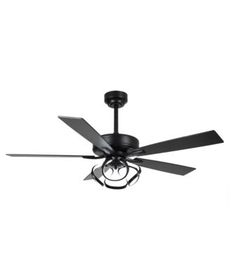52 Contemporary Dimmable LED Ceiling Fan with Light and Remote