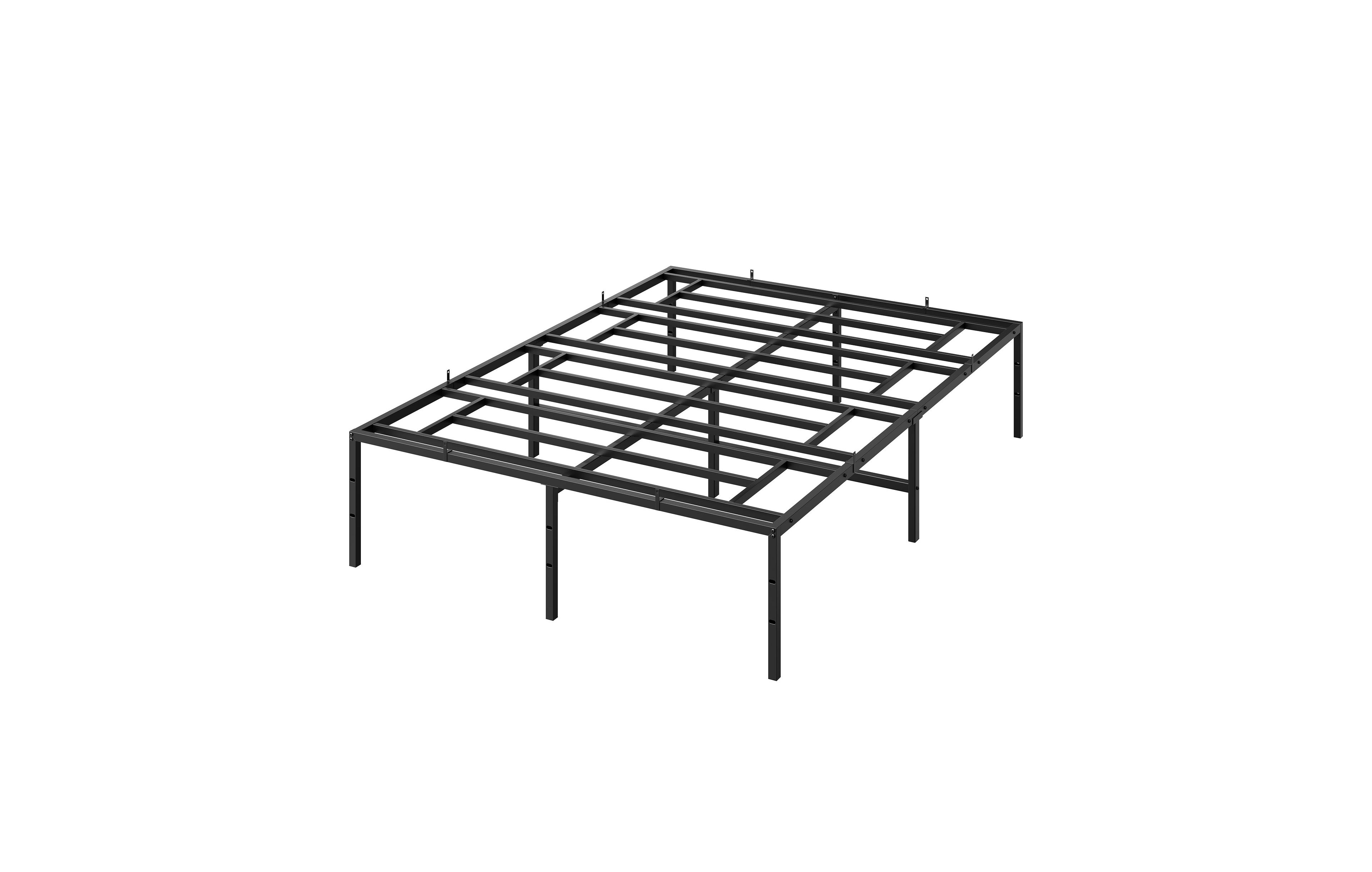 homfan Heavy Duty Metal Platform Bed Frame, Mattress Foundation with Underbed Storage and No Box Spring Needed