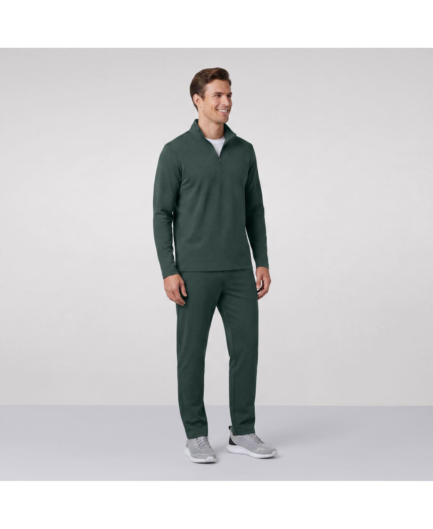 Men's Range Relaxed-Fit Mock-Neck Quarter-Zip Pullover