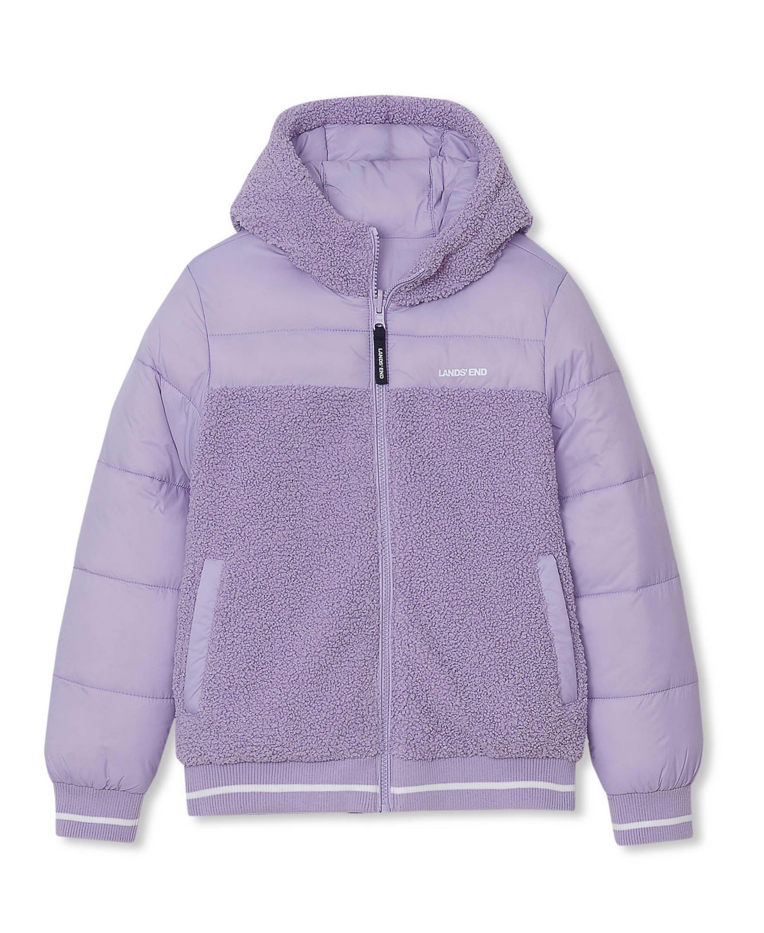 Boys' and Girls' 4-16 FeatherFree Reversible Water-Resistant Hooded Jacket