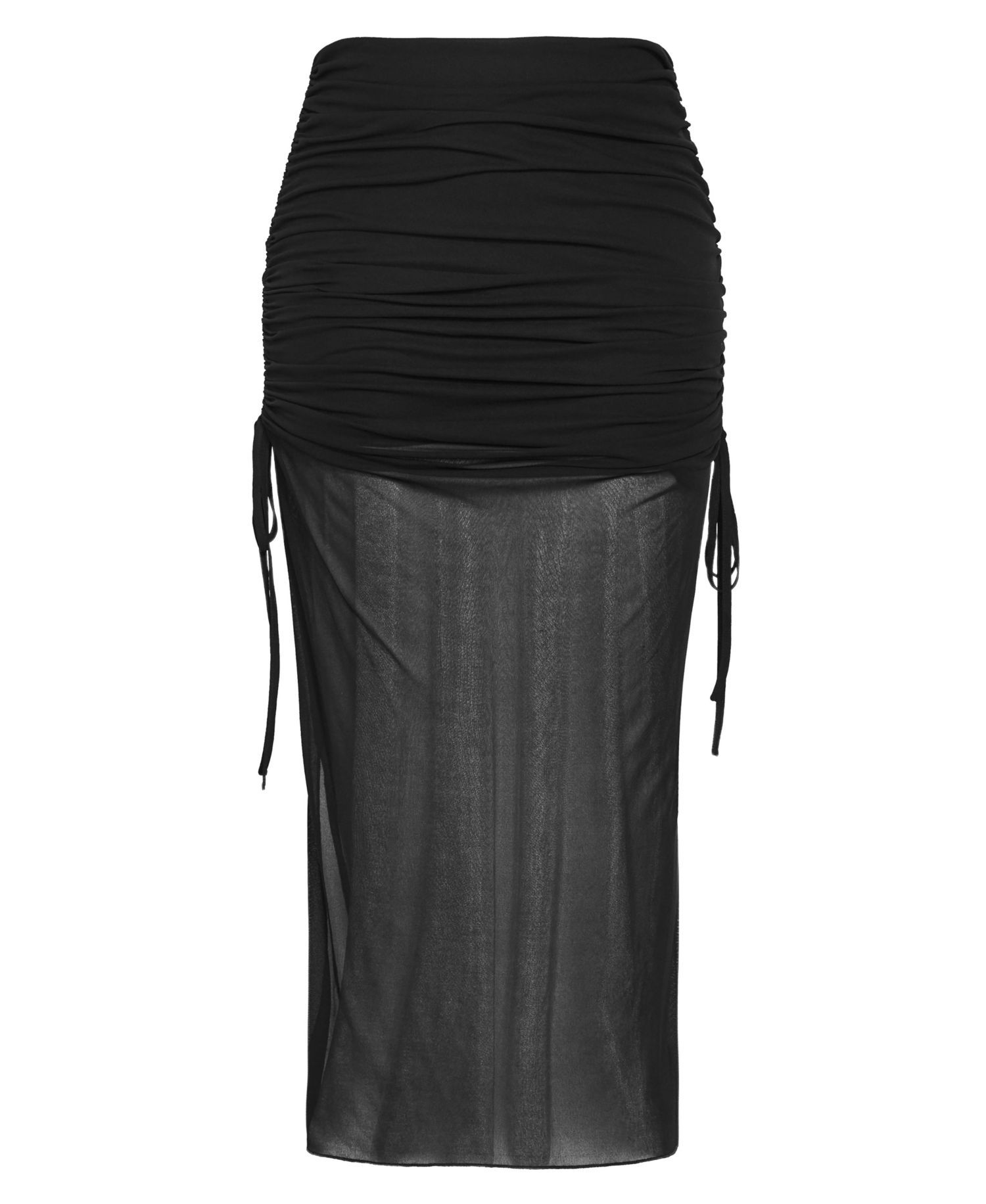 Plus Size Shelly High-Waisted Maxi Mesh Skirt